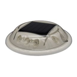 Hydro Glow C1R Round Solar Dock, Deck and amp; Pathway Light - Red