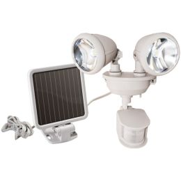 MAXSA Innovations 44218 Dual-Head Solar Spotlight (Off White)
